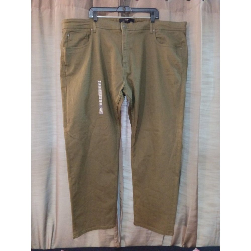 Nwt Men's Legacy Editions Collins 5 Pocket  Dark Green Jeans Size 48x32